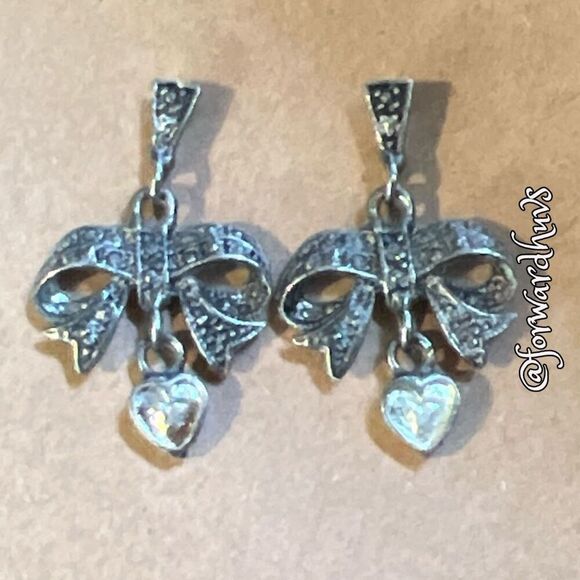 Bundle Sale 3 for $15 | Silver-tone Dangle Earrings with Post Backings - Picture 5 of 9